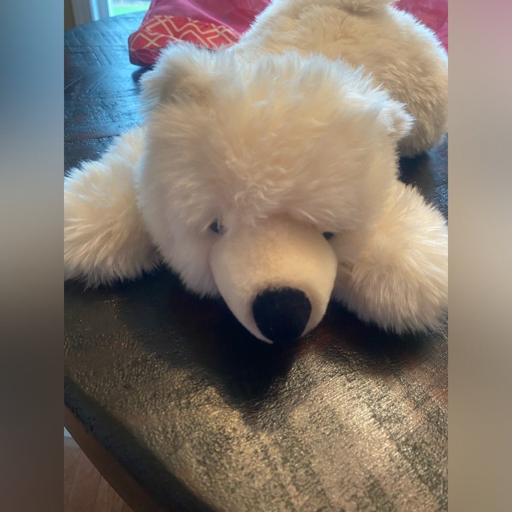Plush Polar Bear Stuffed Animal - White